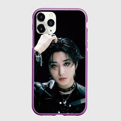 Чехол iPhone 11 Pro матовый Stray Kids Han Giant concept, цвет: 3D-фиолетовый