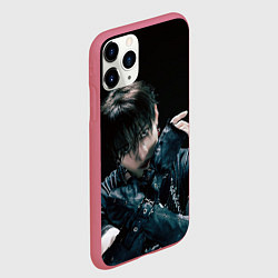 Чехол iPhone 11 Pro матовый Stray Kids Bang Chan Giant concept, цвет: 3D-малиновый — фото 2