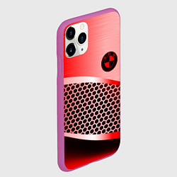 Чехол iPhone 11 Pro матовый BMW carbon texture, цвет: 3D-фиолетовый — фото 2