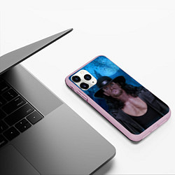 Чехол iPhone 11 Pro матовый Undertaker, цвет: 3D-розовый — фото 2