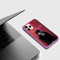 Чехол iPhone 11 Pro матовый Макан - певец, цвет: 3D-фиолетовый — фото 2