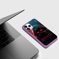 Чехол iPhone 11 Pro матовый Stalker 2 аномальная зона, цвет: 3D-фиолетовый — фото 2