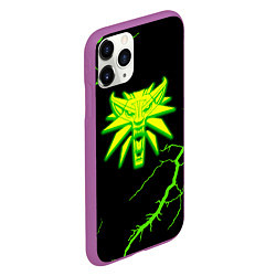 Чехол iPhone 11 Pro матовый The Witcher storm effect, цвет: 3D-фиолетовый — фото 2