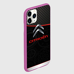 Чехол iPhone 11 Pro матовый Citroen auto car, цвет: 3D-фиолетовый — фото 2