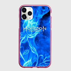 Чехол iPhone 11 Pro матовый Horizon zero dawn flower, цвет: 3D-малиновый