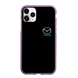 Чехол iPhone 11 Pro матовый Mazda logo auto, цвет: 3D-фиолетовый