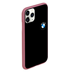 Чехол iPhone 11 Pro матовый BMW auto logo, цвет: 3D-малиновый — фото 2