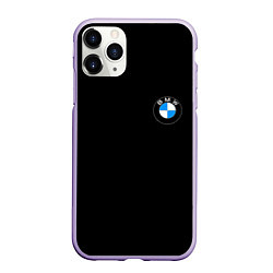 Чехол iPhone 11 Pro матовый BMW auto logo, цвет: 3D-светло-сиреневый