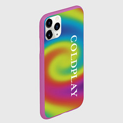 Чехол iPhone 11 Pro матовый Coldplay moon music album, цвет: 3D-фиолетовый — фото 2