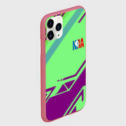 Чехол iPhone 11 Pro матовый NBA geometry sport, цвет: 3D-малиновый — фото 2