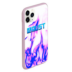 Чехол iPhone 11 Pro матовый RUST game neon steel, цвет: 3D-розовый — фото 2