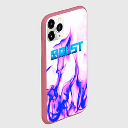 Чехол iPhone 11 Pro матовый RUST game neon steel, цвет: 3D-малиновый — фото 2