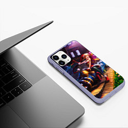 Чехол iPhone 11 Pro матовый Elf Jinx, цвет: 3D-светло-сиреневый — фото 2