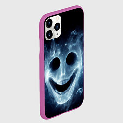 Чехол iPhone 11 Pro матовый Нейросеть - улыбка привидения, цвет: 3D-фиолетовый — фото 2