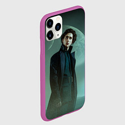 Чехол iPhone 11 Pro матовый Timothee Chalamet in the desert, цвет: 3D-фиолетовый — фото 2