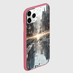 Чехол iPhone 11 Pro матовый Сюрреализм абстракция, цвет: 3D-малиновый — фото 2