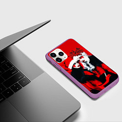 Чехол iPhone 11 Pro матовый Новые снегурочки - высокая мода, цвет: 3D-фиолетовый — фото 2