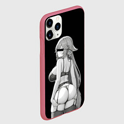 Чехол iPhone 11 Pro матовый Yae Miko sexy - Genshin impact, цвет: 3D-малиновый — фото 2