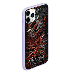 Чехол iPhone 11 Pro матовый Venom vs Carnage, цвет: 3D-светло-сиреневый — фото 2