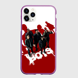 Чехол iPhone 11 Pro матовый Пацаны в тени семерки The boys, цвет: 3D-фиолетовый
