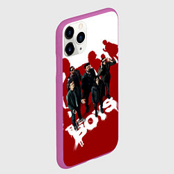 Чехол iPhone 11 Pro матовый Пацаны в тени семерки The boys, цвет: 3D-фиолетовый — фото 2