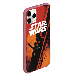 Чехол iPhone 11 Pro матовый Darth Vader - Star Wars, цвет: 3D-малиновый — фото 2