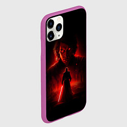 Чехол iPhone 11 Pro матовый Энакин Скайуокер - Звездные войны, цвет: 3D-фиолетовый — фото 2