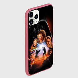 Чехол iPhone 11 Pro матовый Звездные войны - Месть ситхов, цвет: 3D-малиновый — фото 2
