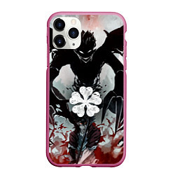 Чехол iPhone 11 Pro матовый Demonic Asta, цвет: 3D-малиновый