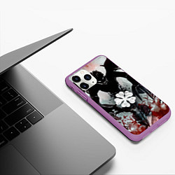 Чехол iPhone 11 Pro матовый Demonic Asta, цвет: 3D-фиолетовый — фото 2