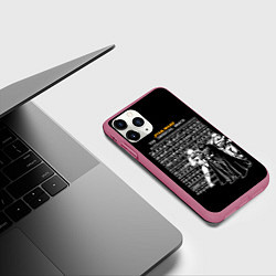 Чехол iPhone 11 Pro матовый Звездные войны, имперский марш, цвет: 3D-малиновый — фото 2