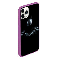 Чехол iPhone 11 Pro матовый Batman in the dark, цвет: 3D-фиолетовый — фото 2