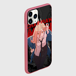 Чехол iPhone 11 Pro матовый Одержимая Пауэр, цвет: 3D-малиновый — фото 2