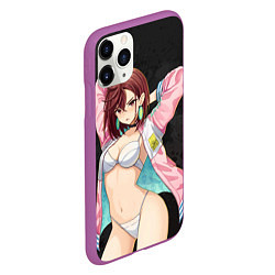 Чехол iPhone 11 Pro матовый Momo Ayase, цвет: 3D-фиолетовый — фото 2