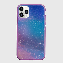 Чехол iPhone 11 Pro матовый Winter falls gradient, цвет: 3D-фиолетовый
