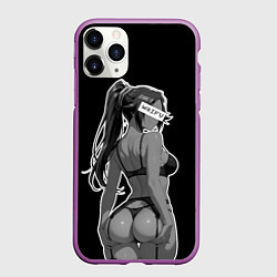 Чехол iPhone 11 Pro матовый Секси Йоруичи - Блич, цвет: 3D-фиолетовый