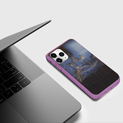 Чехол iPhone 11 Pro матовый Замок принцессы, цвет: 3D-фиолетовый — фото 2