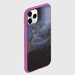 Чехол iPhone 11 Pro матовый Замок принцессы, цвет: 3D-фиолетовый — фото 2