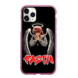 Чехол iPhone 11 Pro матовый Makima faith - Chainsaw man