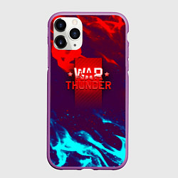 Чехол iPhone 11 Pro матовый Вартандер неоновый огонь, цвет: 3D-фиолетовый