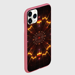 Чехол iPhone 11 Pro матовый Психоделика узор текстура, цвет: 3D-малиновый — фото 2