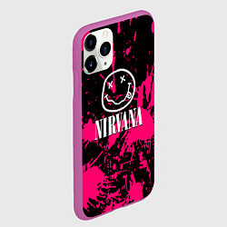 Чехол iPhone 11 Pro матовый Nirvana pink color, цвет: 3D-фиолетовый — фото 2