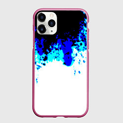 Чехол iPhone 11 Pro матовый Синяя кровь андроида, цвет: 3D-малиновый
