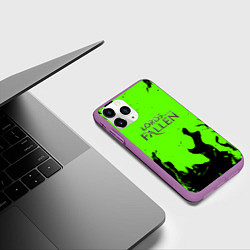 Чехол iPhone 11 Pro матовый Lord of the fallen flame, цвет: 3D-фиолетовый — фото 2