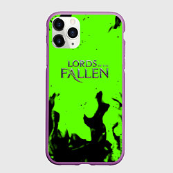 Чехол iPhone 11 Pro матовый Lord of the fallen flame, цвет: 3D-фиолетовый