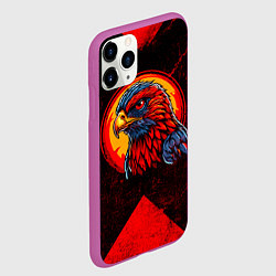 Чехол iPhone 11 Pro матовый Орел Атланта Хокс, цвет: 3D-фиолетовый — фото 2