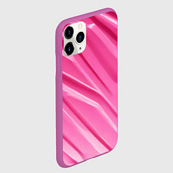Чехол iPhone 11 Pro матовый Розовый пластик, цвет: 3D-фиолетовый — фото 2