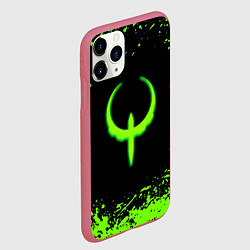 Чехол iPhone 11 Pro матовый Quake кислотные краски, цвет: 3D-малиновый — фото 2