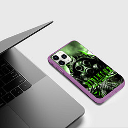 Чехол iPhone 11 Pro матовый Stalker II, цвет: 3D-фиолетовый — фото 2