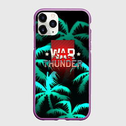 Чехол iPhone 11 Pro матовый Warthunder tropic, цвет: 3D-фиолетовый